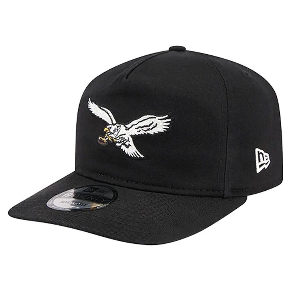 Philadelphia Eagles Black & White NFL New Era 19TWENTY Snapback Hat - Size: OSFA